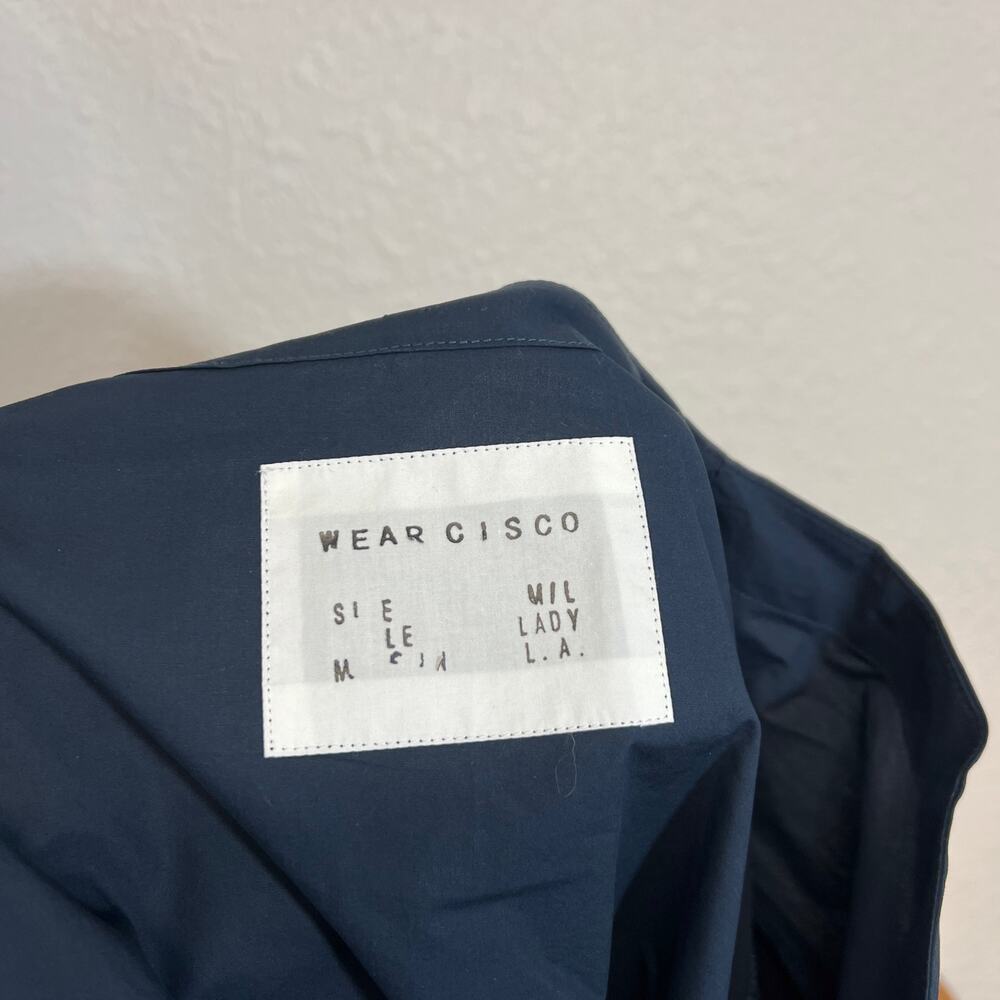 Wear Cisco Cissa Women's Wrap Lady Kimono Half Sleeve Solid Navy Blue Minimalist - Picture 4 of 5